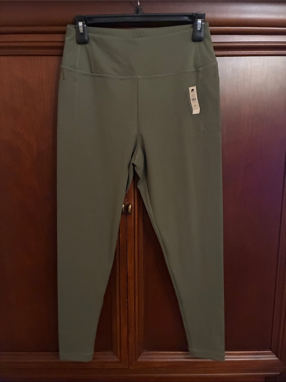 Talbots High-Rise Olive Green Active Leggings for Women